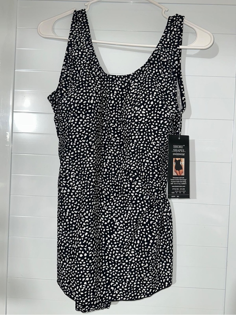 Black & White Printed Womens swimwear
